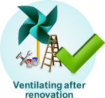 Ventilating after renovation